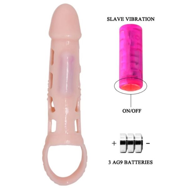 PRETTY LOVE - CAPA EXTENSOR DE pénis HARRISON COM vibração E ALA 13.5 CM - Image 5