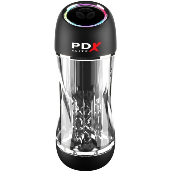 PDX ELITE - VIBRADOR STROKER VIEWTUBE PRO TRANSPARENTE