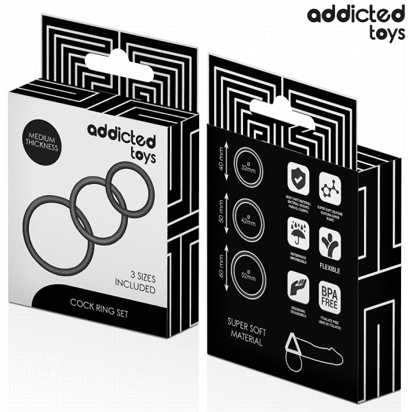 ADDICTED TOYS - CONJUNTO DE ANÉIS DE SILICONE MODELO 2 - Image 6