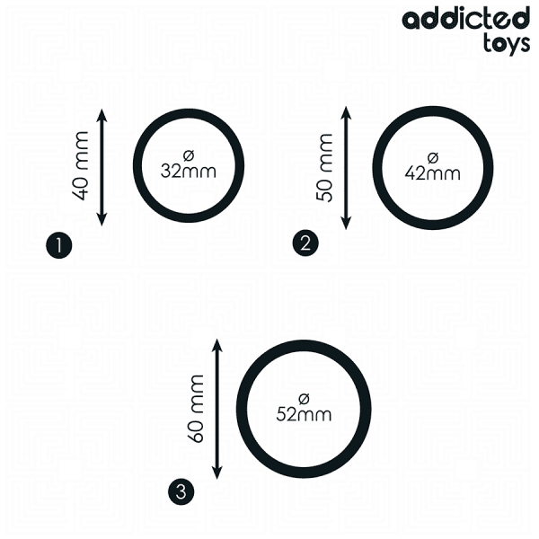 ADDICTED TOYS - CONJUNTO DE ANÉIS DE SILICONE MODELO 2 - Image 4