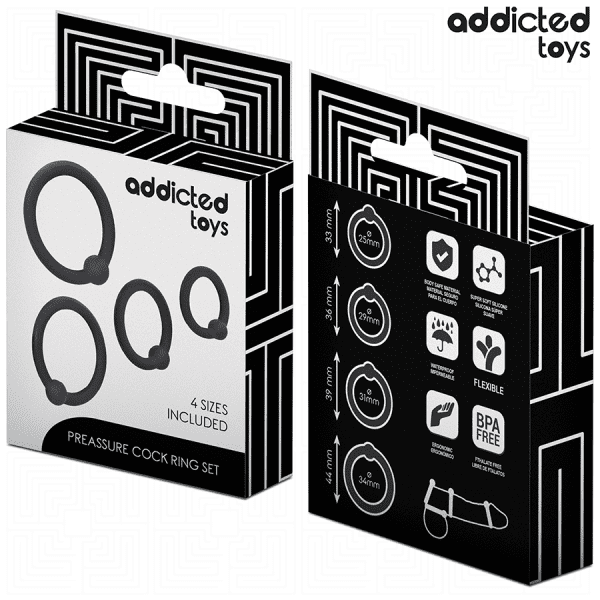 ADDICTED TOYS - CONJUNTO DE ANÉIS DE SILICONE DE PRESSÃO - Image 6
