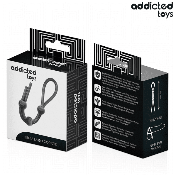 ADDICTED TOYS - CORDA DE SILICONE PARA O pénis DE TRIPLO LOOP - Image 7